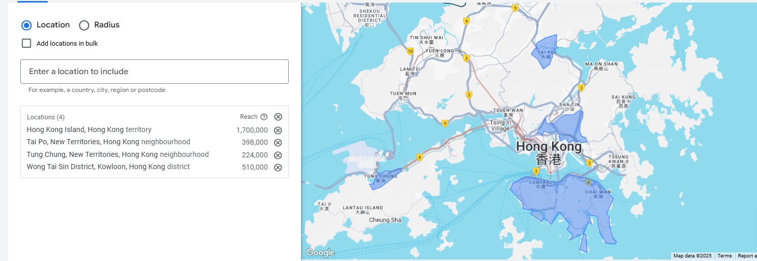 Vis Portal performance agency using location targeting